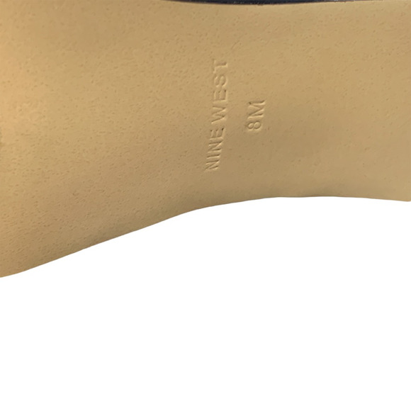 Nine West Womens Pure Love Ankle Strap Sandals Blue Buckle Block Heels 8 M - Picture 8 of 12